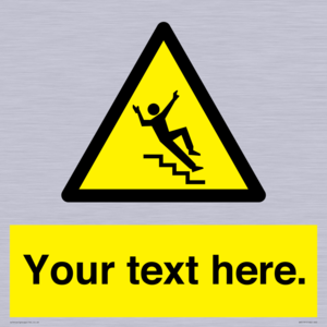 Custom Slippery Stairs Sign